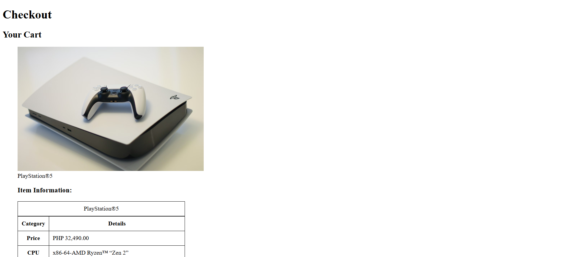 Project screenshot.